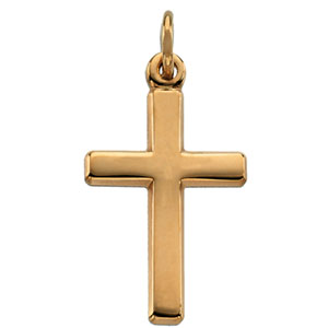 14K Yellow Gold Cross Pendant