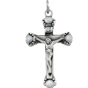 Sterling Silver Pendant Crucifix with Chain