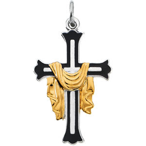 Sterling Silver Saint Andrew Cross with Chain