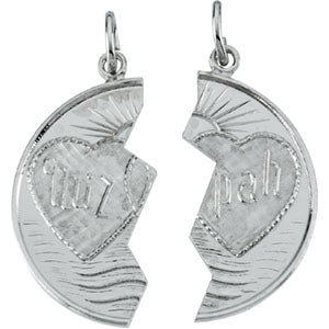 Sterling Silver Miz Pah Pendant Medal with Chain at Catholic Shop