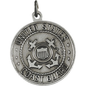 Sterling Silver St. Christopher/Us Coast Guard with Chain