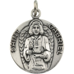 14K Yellow Gold Saint Gabriel Pendant