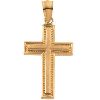 14K Yellow Gold Cross  Pendant at Catholic Shop