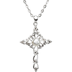 Sterling Silver Confirmed By Grace Necklace with Chain at Catholic Shop