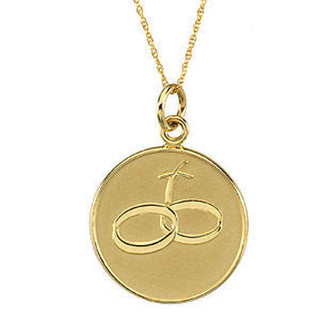 14K Gold Loss of a Spouse 18" Necklace