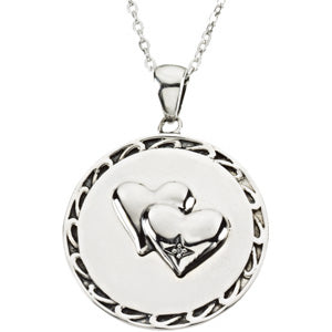 Sterling Silver Too Blessed Affir Pendant with Box