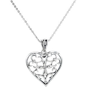 Sterling Silver The Worth Of A Mother Pendant & Ch