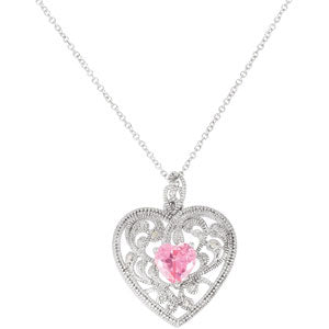 Sterling Silver Gft Of Motherhood Pendant & Ch with Pk at Catholic Shop