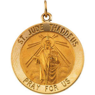 14K Yellow Gold St. Jude Thaddeus Pendant