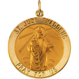 14K Yellow Gold St. Jude Thaddeus Pendant