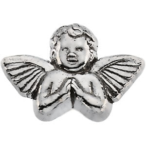 Sterling Silver 11x16 MM Praying Angel Lapel Pin