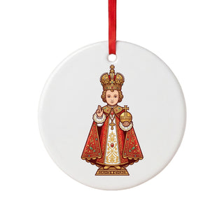 Infant Jesus of Prague Ceramic Ornament