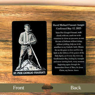 Custom Metal Prayer Card