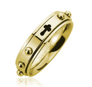 Spinning Rosary Ring - Gold-Filled
