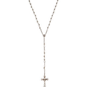 Sterling Silver Bead Rosary