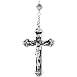 Sterling Silver Fluted Rosary