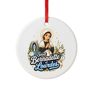 St. Bernadette of Lourdes Ceramic Ornament