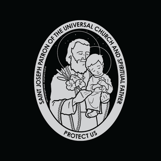 St. Joseph Vinyl Transparent Silver Decal