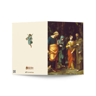 Feast Day Card - Sts. Peter, Martha, Mary Magdalene and Leonard: outside