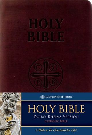 Douay-Rheims Bible (Burgundy Genuine Leather)