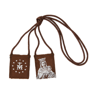 OLMC Crown of Stars | Our Lady of Mt. Carmel Premium Brown Scapular