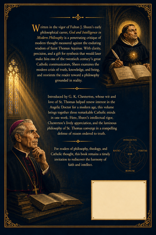 God and Intelligence in Modern Philosophy by Fulton Sheen - Paperback