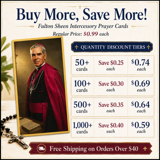 Fulton Sheen Intercessory Prayer Cards