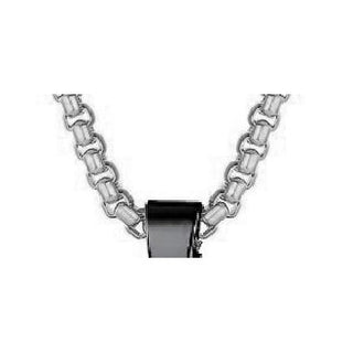 Stainless Steel St. Michael Medal for Men - Gunmetal Black