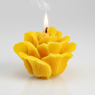 Small Rose shaped Pure Beeswax Catholic Prayer Candle