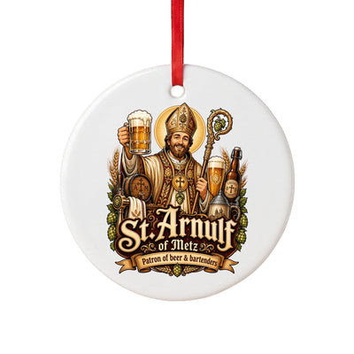 St. Arnulf of Metz Ceramic Ornament