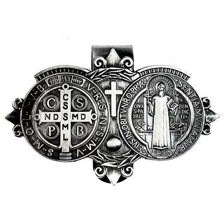 St. Benedict Medal Car Visor Clip - Gift Set