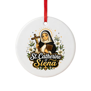 St. Catherine of Siena Ceramic Ornament