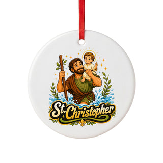 St. Christopher Ceramic Ornament