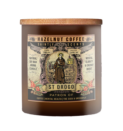 St. Drogo Scented Candle - Hazelnut Coffee