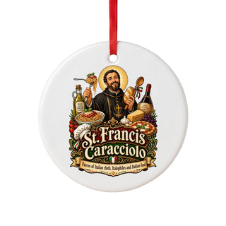 St. Francis Caracciolo Ceramic Ornament