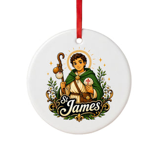 St. James the Pilgrim Ceramic Ornament