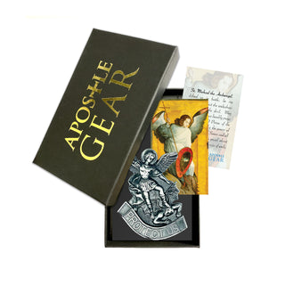 St. Michael the Archangel Visor Clip Gift Set