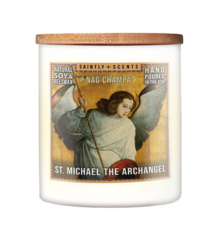 St. Michael the Archangel Nag Champa Scented Candle