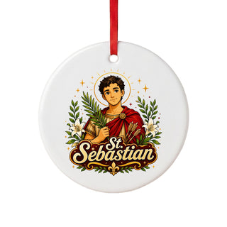 St. Sebastian Ceramic Ornament