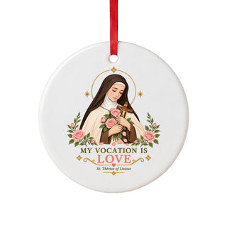 St. Thérèse of Lisieux Ceramic Ornament