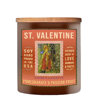 St. Valentine Pomegranate and Passion Fruit Scented Candle
