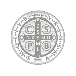 Colorful St Benedict Glass Magnet