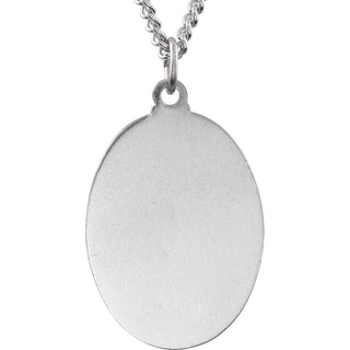 St. Christopher Medal - Blue Epoxy