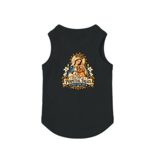 Our Lady of Perpetual Treats, Pray for Me Dog Tank - Black