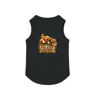 Get Thee Behind Me, Squirrel Dog Tank - Black