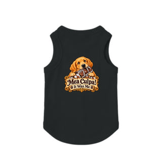 Mea Culpa, It Was Me Dog Tank - Black