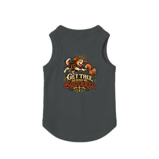 Get Thee Behind Me, Squirrel Dog Tank - Friar Dog - Granite Heather