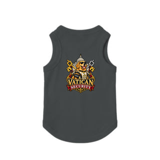 Vatican Security Dog Tank - Golden Retriever with Keys - Granite Heather