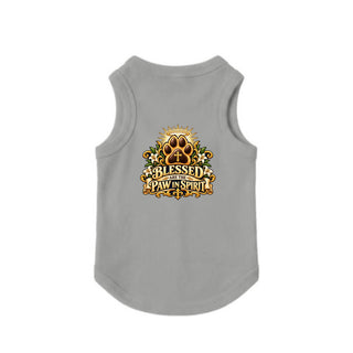 Blessed Are the Paw in Spirit Dog Tank - Heather
