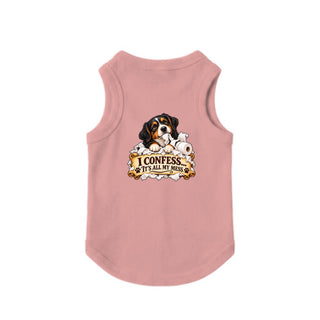 I Confess, It's All My Mess Dog Tank - Mauvelous
